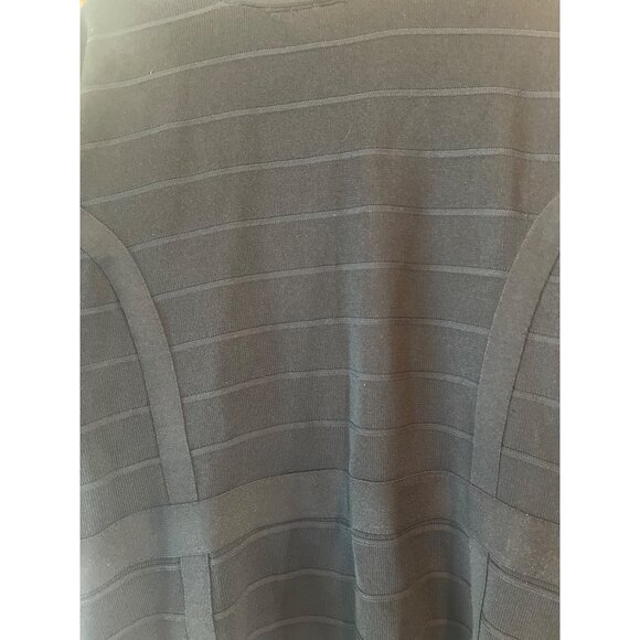 Lane Bryant Knit Black Textured Zip-Front Cardigan Jacket Sz 22/24 Gold Hardware - Picture 7 of 8